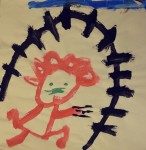 Peinture de N.L. à 4 ans
