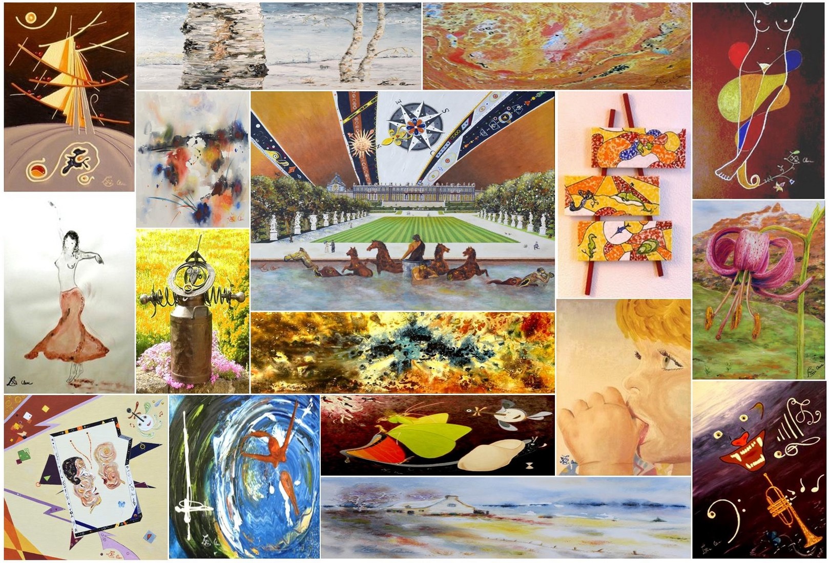 Peinture, sculpture, écriture à Aurillac / Visite atelier ou cours : dessin, peinture, photo et… criture. 200 œuvres sont visibles par l'onglet Galeries en haut de page.