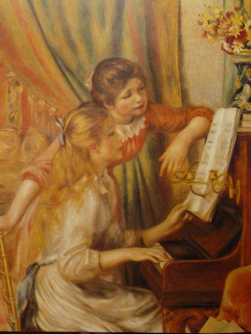Pierre-Auguste Renoir / Jeunes filles au piano / huile 116 x 90 cm