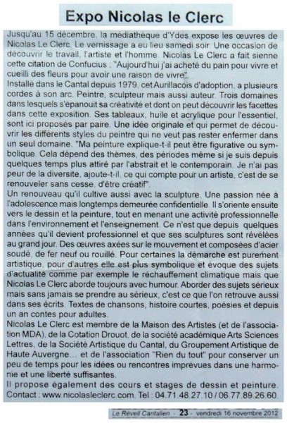 Réveil Cantalien, Ydes