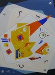 portrait cube, peinture