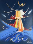 Femme voilier 2 peinture