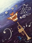 jaguar et musique, peinture