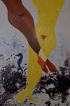 Jambes de femmes : peinture huile