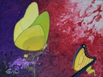 Papillons 2 peinture