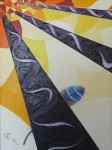 plume de geai, peinture