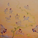 La pêche aux œufs / acrylique