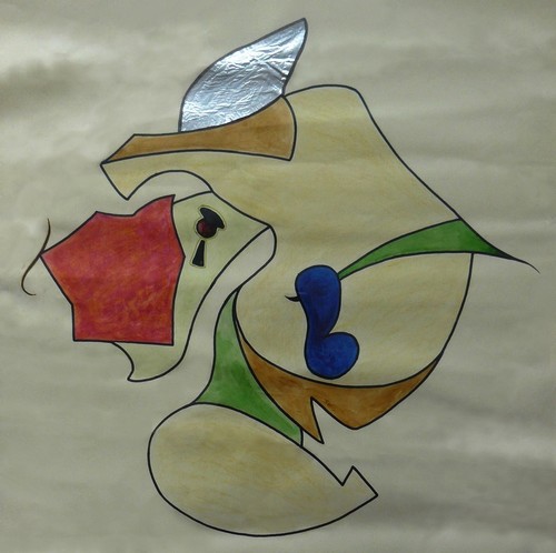 Dessin préliminaire d'une autre sculpture murale...