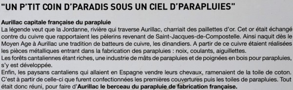 Les parapluies Piganiol à Aurillac
