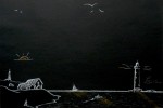 GRAS : 4 dessins de 70cm de L. dans ce style